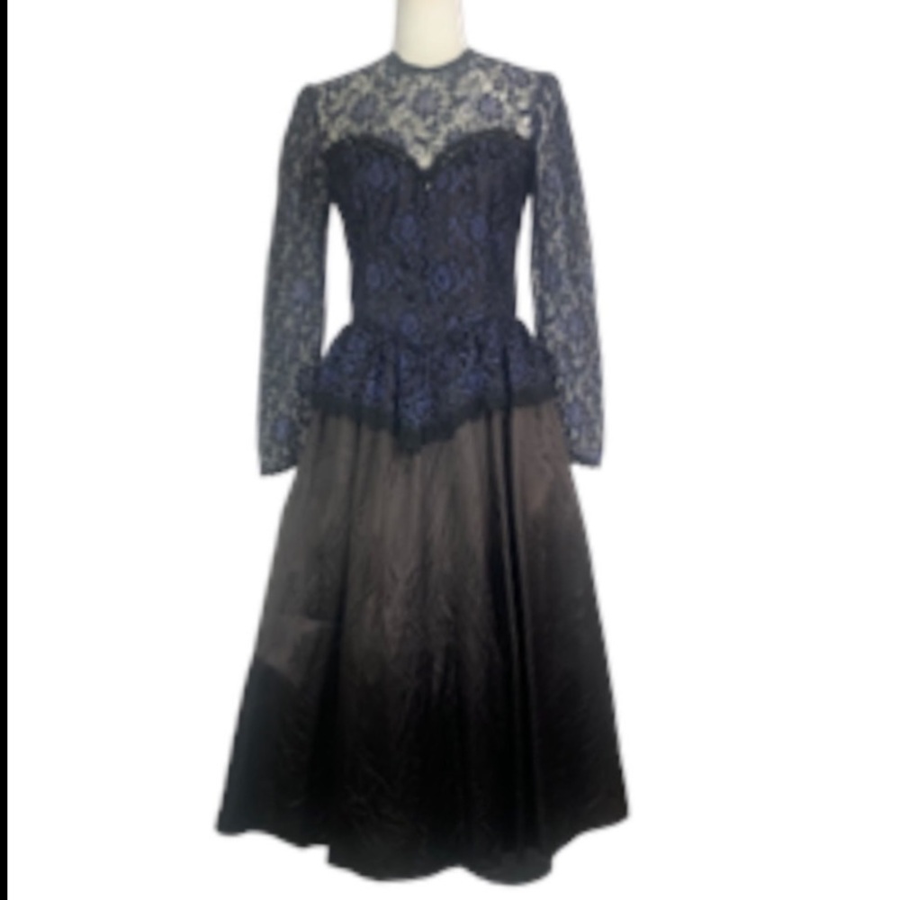 Gunne Sax Jessica McClintock S Dress Victorian Lace Dark Fairy Gothic Whimsgoth